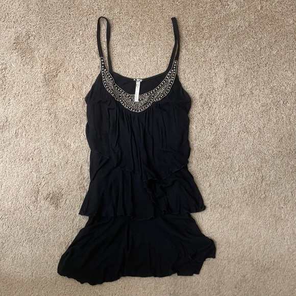 Black beaded tank top - Picture 1 of 5